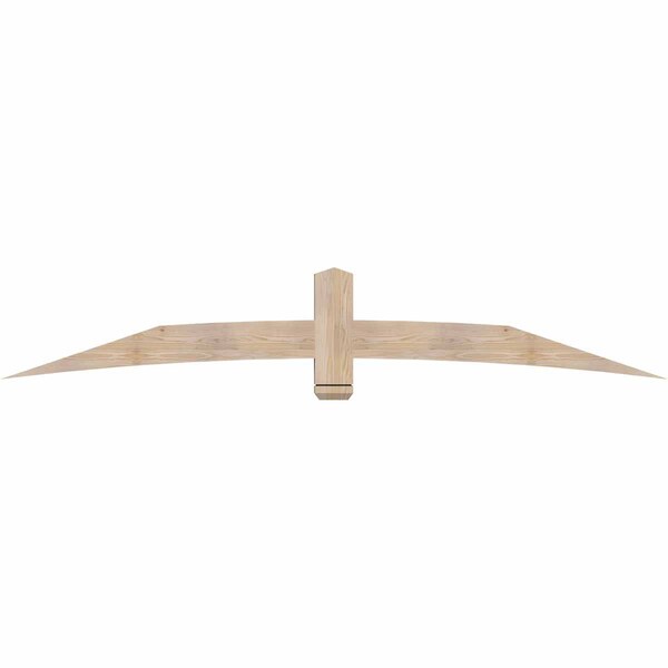 Ekena Millwork Bellingham Smooth Timber Gable Bracket, Douglas Fir, 96"W x 16"H x 3 1/2"D x 5 1/2"F, 4/12 Pitch GBW096X16X0406BEL00SDF - main